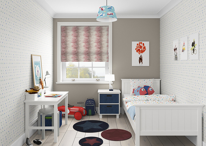 Highbury, Rosso - Twist&Fit Roman Blind - Image 5